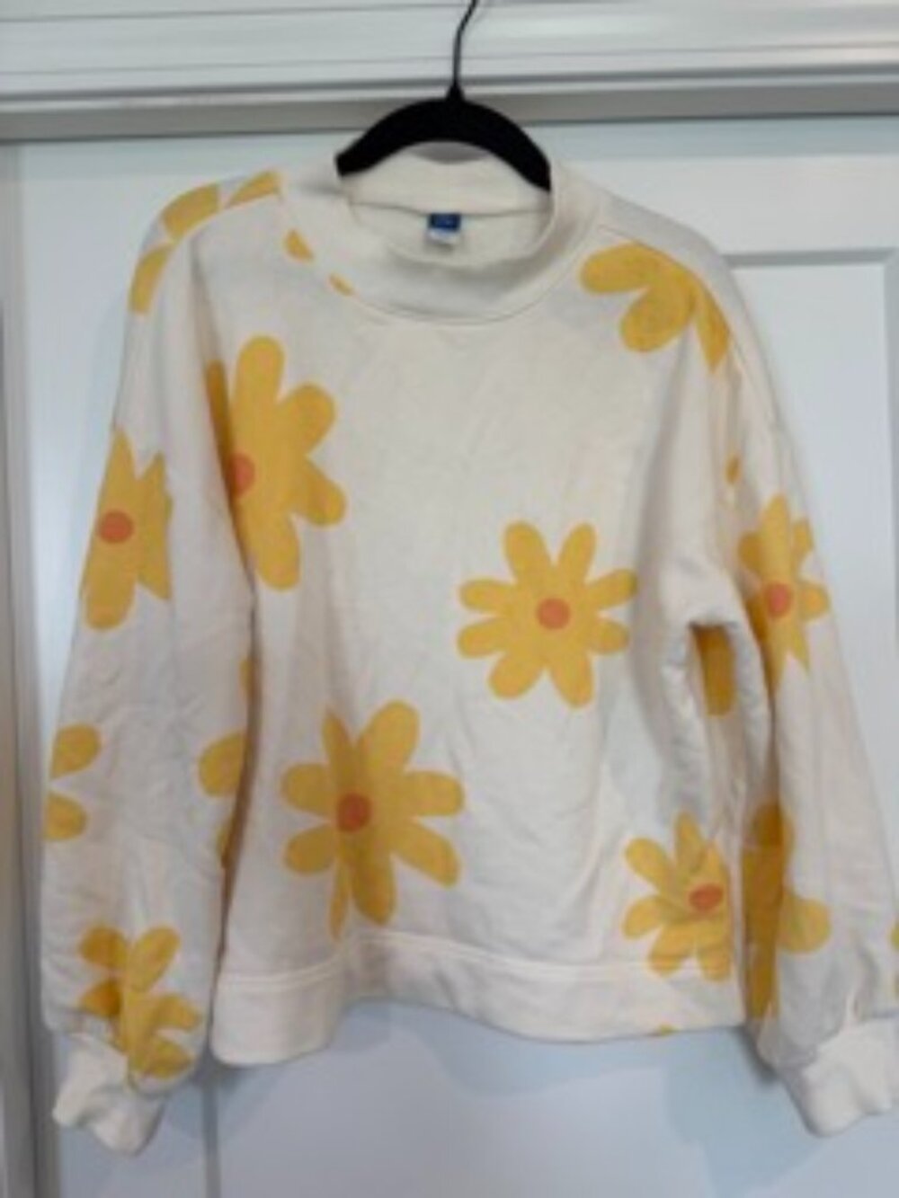 Girls' Old Navy Sweatshirt with Large Flower Accents